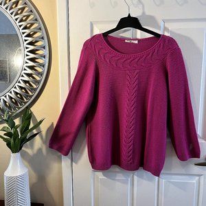 Gerard bright pink knit sweater, never worn.